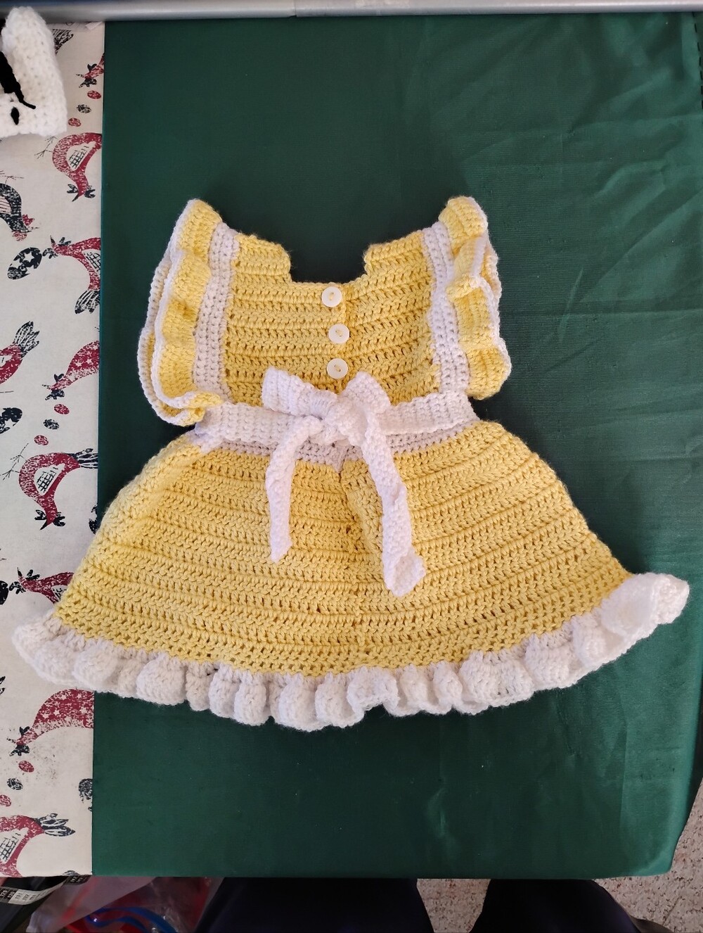 Handmade Crochet Baby Girl Dress